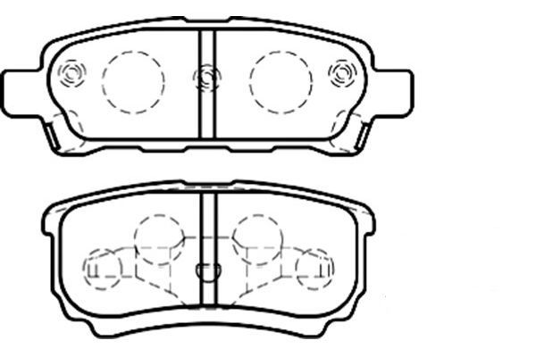 KAVO PARTS Комплект тормозных колодок, дисковый тормоз BP-5538